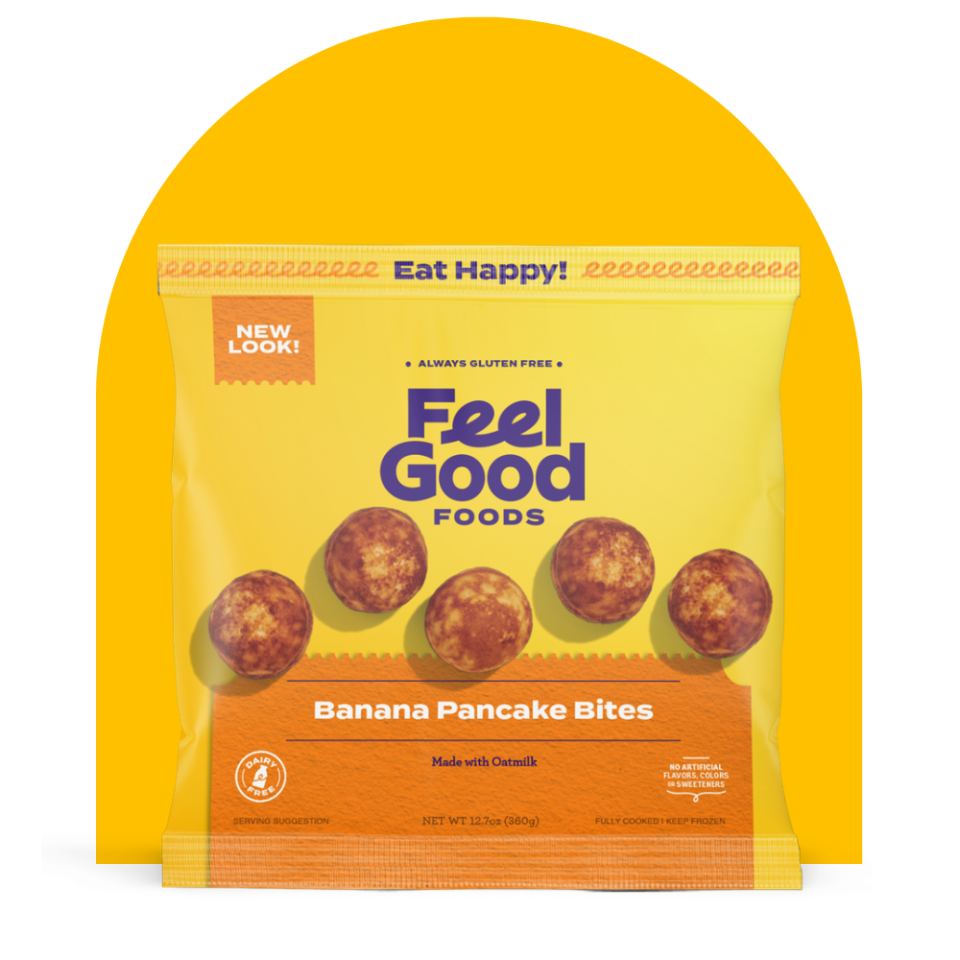 <p><a href="https://feel-good-foods.com/product/banana-pancake-bites/" rel="nofollow noopener" target="_blank" data-ylk="slk:Shop Now;elm:context_link;itc:0;sec:content-canvas" class="link ">Shop Now</a></p><p>Banana Pancake Bites</p><p>$6.98</p>