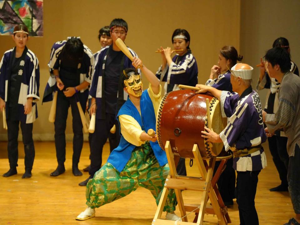 東海大學與神奈川川崎市音樂交流，「和太鼓祭音」台灣公演，世代創生音樂會促進台日友好。（圖：東海大學提供）