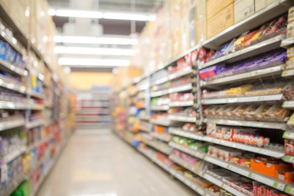 A supermarket aisle