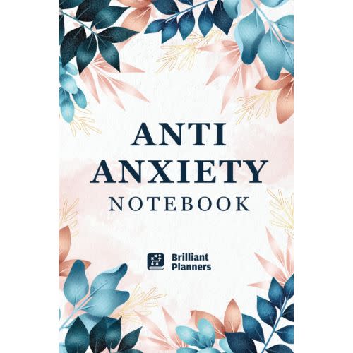 floral anti anxiety notebook