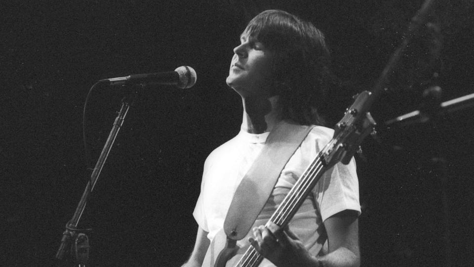 PHOTO: Randy Meisner of the rock band 'Eagles' performs onstage, June 20, 1977, in Atlanta. (Michael Ochs Archives/Getty Images)