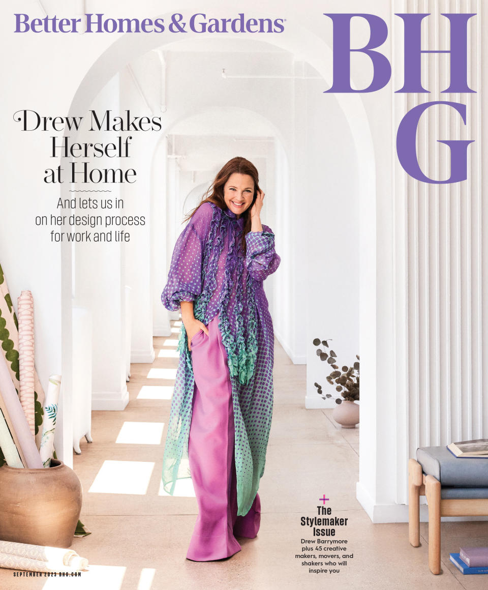 Justin Coit for BHG. The Stylemaker Issue featuring Drew Barrymore hits newsstands on 8/21. 