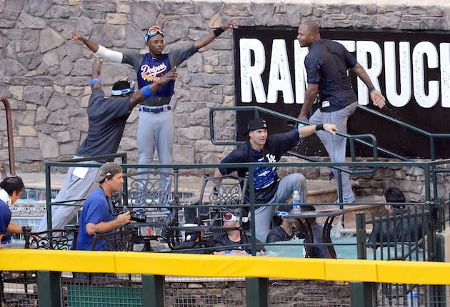 Todd Frazier's 2-year-old son does a mean Hawk Harrelson