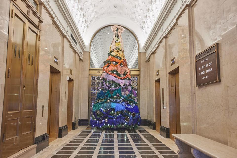 colorful designer christmas tree