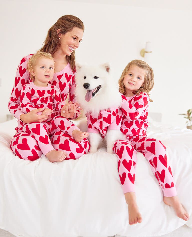 Hearts on Hearts Matching Family Pajamas