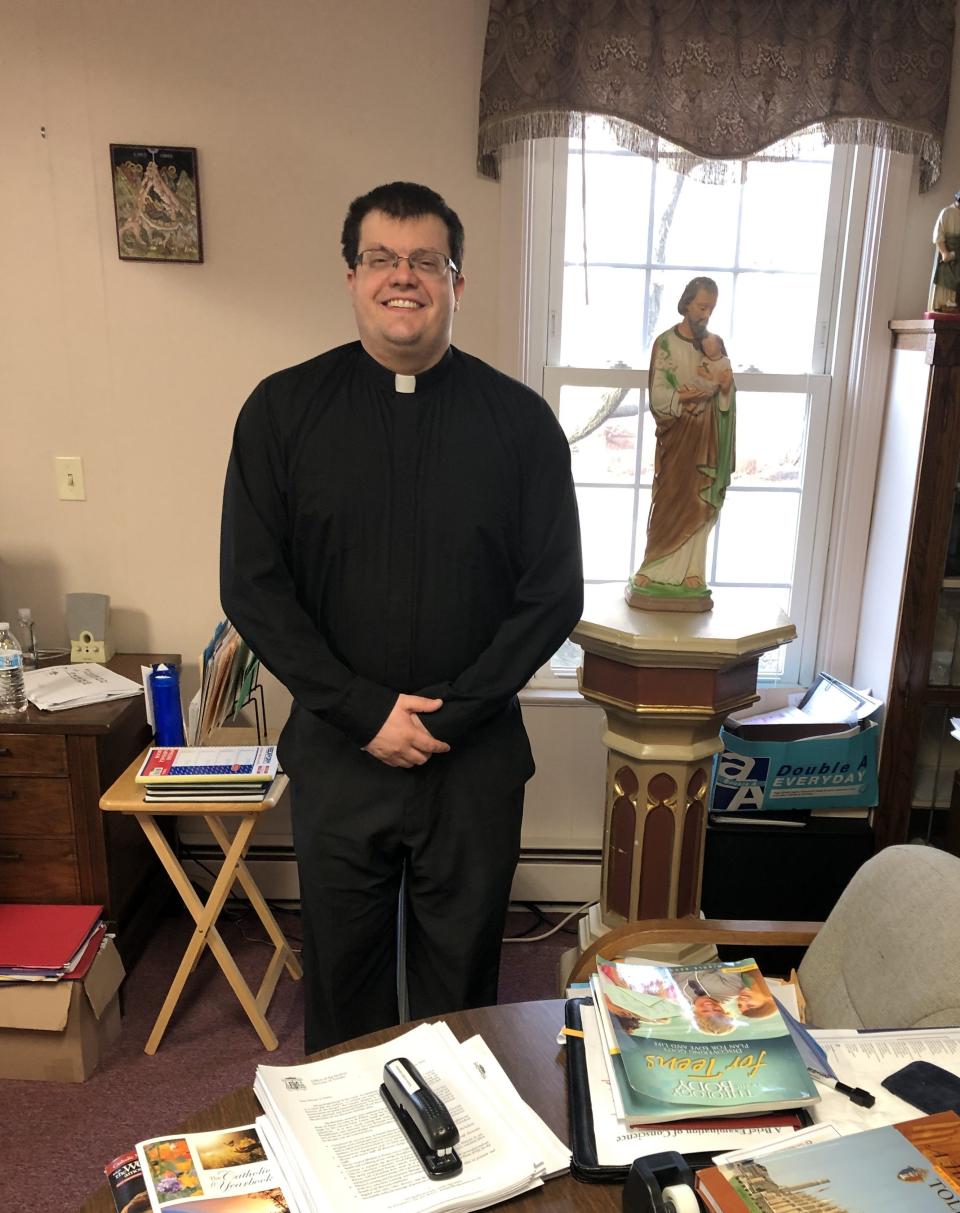 The Rev. Jeffery James Smith, a native of Tiffin, has been the pastor at Sacred Heart of Jesus Catholic Church in Shelby and Saint Joseph Catholic Church in Crestline for more than three years.