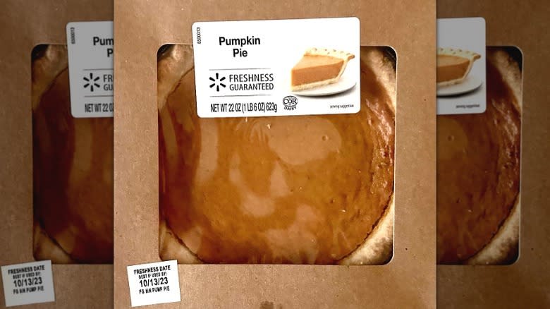 Walmart Pumpkin Pie box