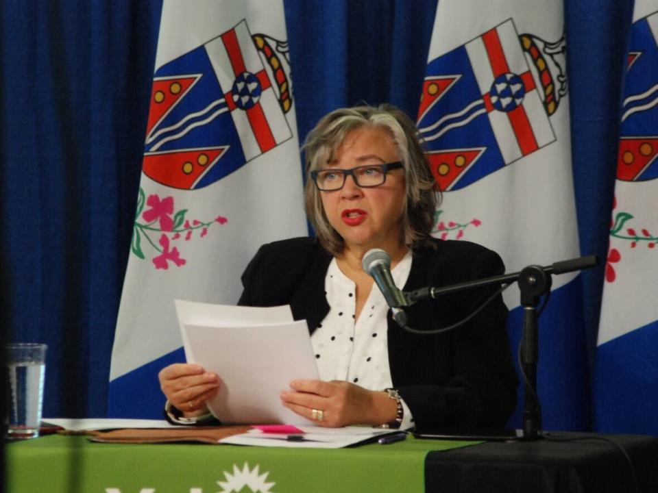 Yukon justice minister Tracy McPhee photographed in 2020. Hidden Valley parents say they disagree with a comment McPhee made Oct. 13 that families want to 