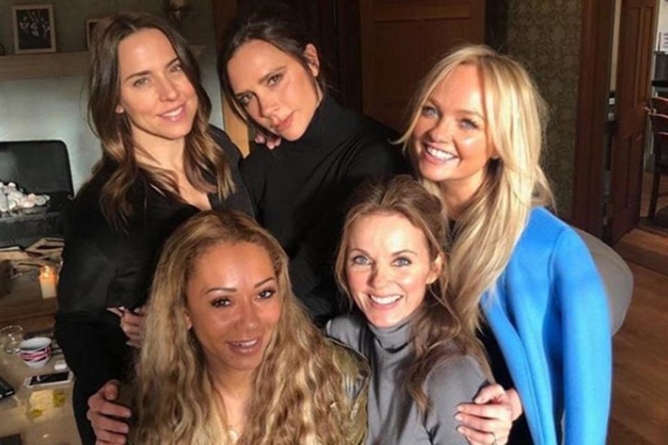 The band were pictured together for the first time since 2012 in early February (Victoria Beckham/Instagram )