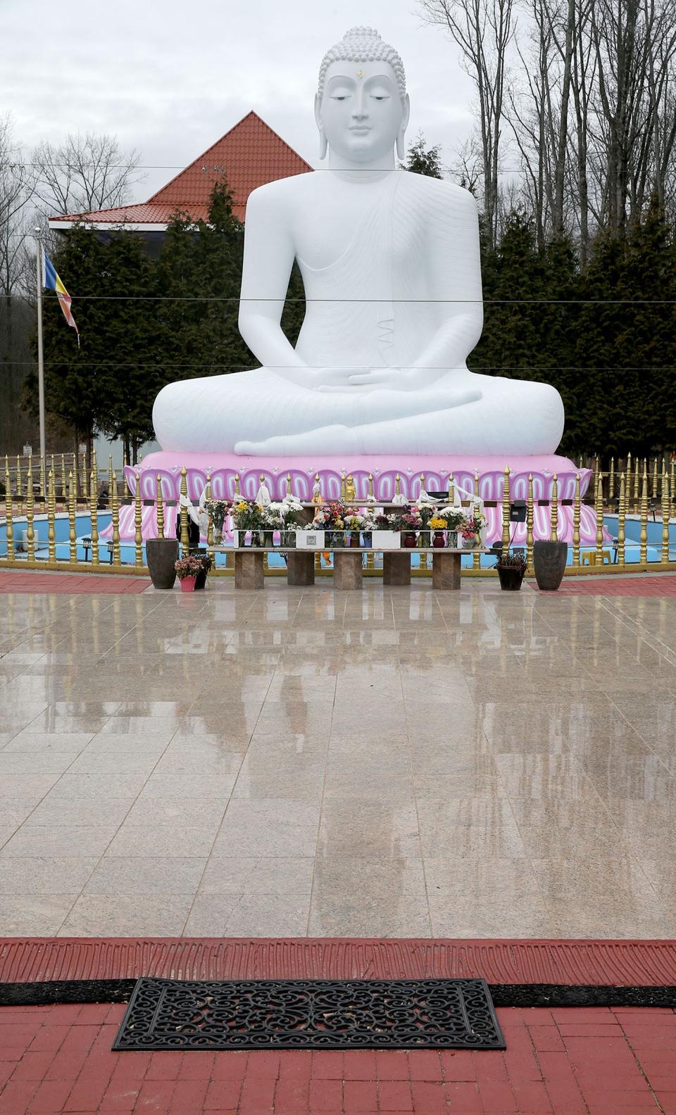 The 30-foot-tall Buddha statute at the New Jersey Buddhist Vihara and Meditation Center in Princeton shown Tuesday, January 17, 2023. The statue is among the largest in the USA and in this part of the world.