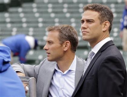 In club president Theo Epstein, right, and general manager Jed Hoyer, Jon Lester found trust. (AP)