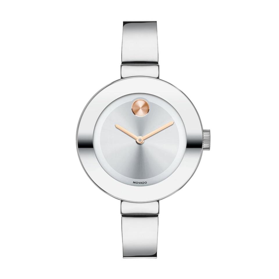 Best Minimalist Option: Movado Bold Bangle Watch