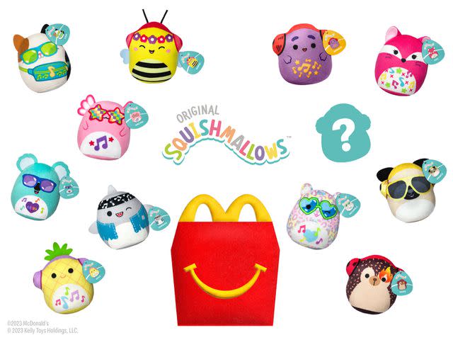 <p>Courtesy of McDonald's</p> McDonald's Squishmallow Happy Meal toys come in 12 variations