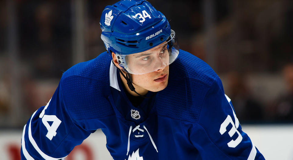 Auston Matthews was subject to a drug test after his NHL debut. (Getty Images)