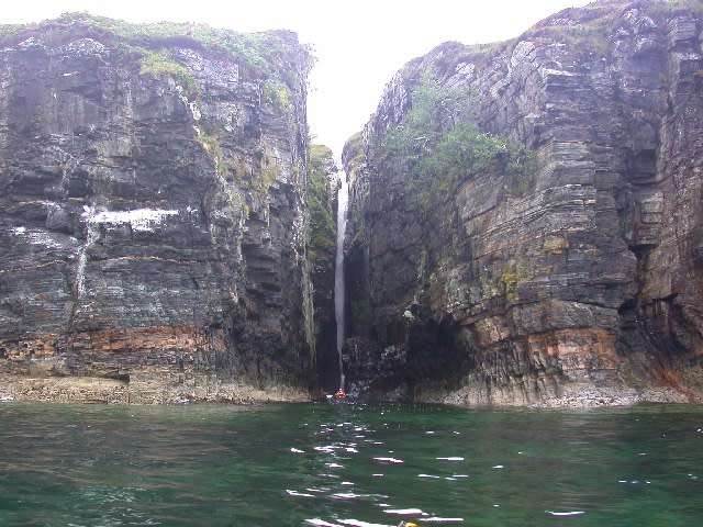          Waterfall on South Coast of Rum cc-by-sa/2.0 - © Tony Page - geograph.org.uk/p/41742