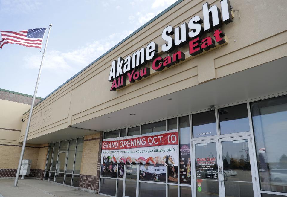 Akame Sushi is in the strip mall by Lowe's and Festival Foods in Buchanan.