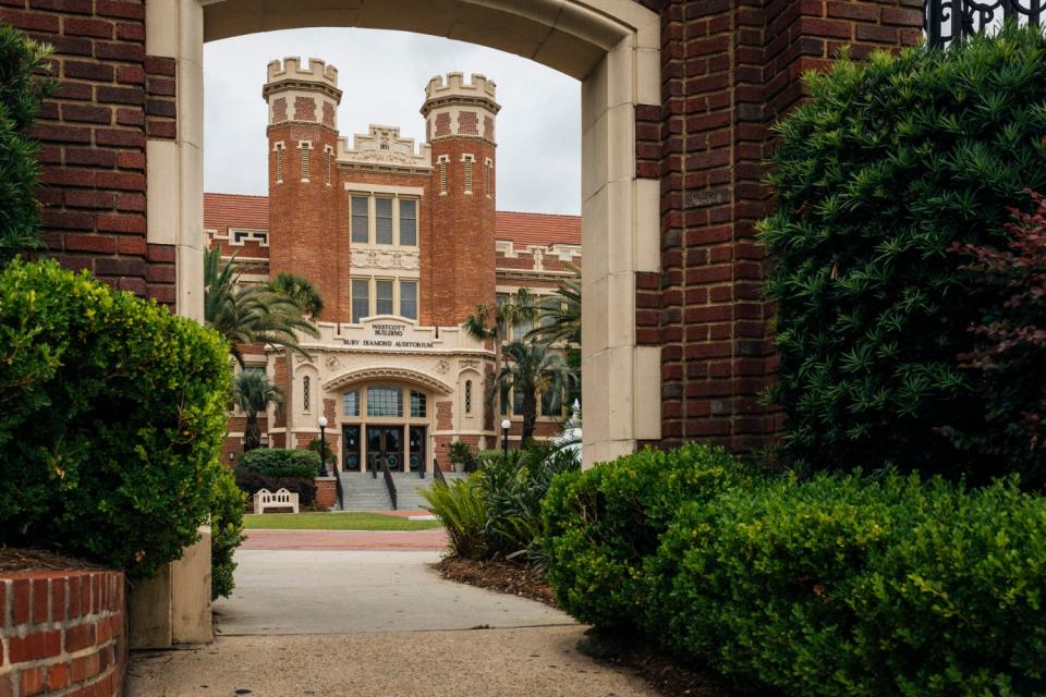 FILE -- The Florida State University campus in Tallahassee, Fla., May 26, 2018.