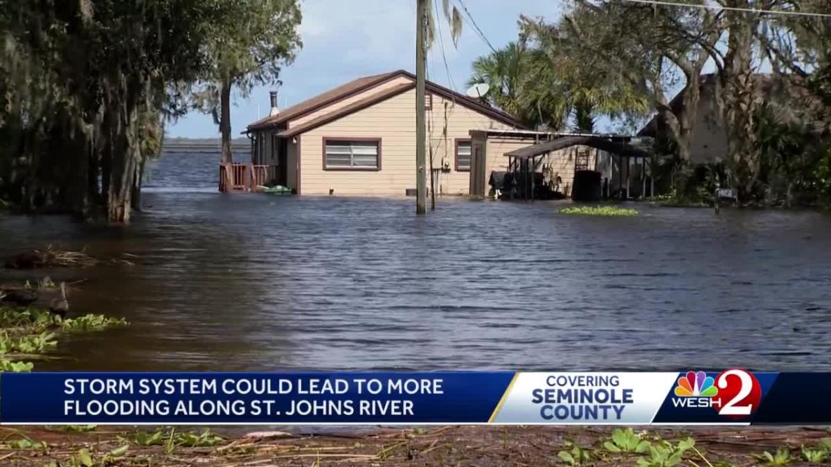 Storm System On Path To Florida Could Cause More St Johns River Flooding