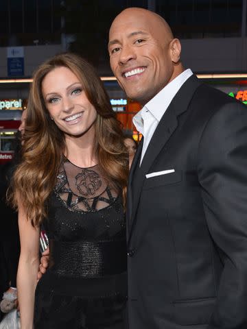 <p>Alberto E. Rodriguez/Getty</p> Dwayne "The Rock" Johnson and Lauren Hashian at the premiere of 'G.I. Joe: Retaliation' in March 2013.