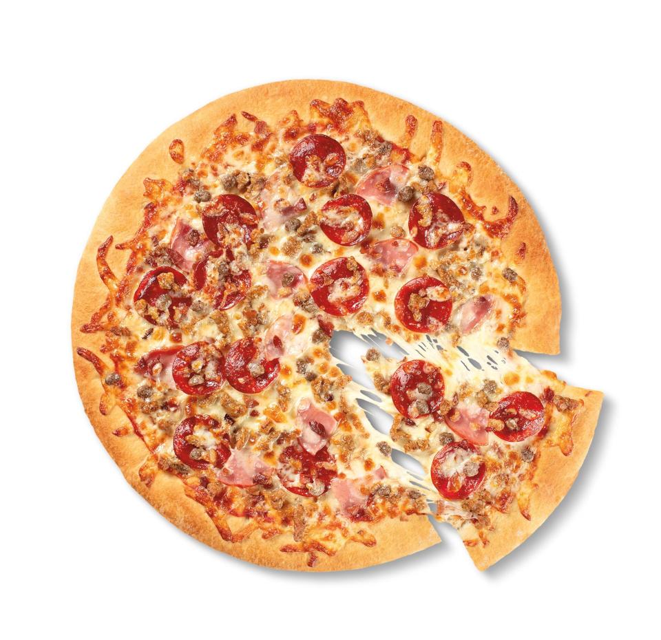 On National Pi Day, which is March 14, members of 7-Eleven and Speedway loyalty programs can get any large pizza, Thursday, March 14, including the Extreme Meat Pizza, for just $3.14.