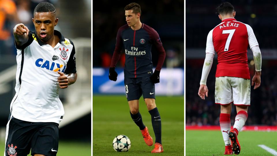 Malcom is a United target, while Arsenal are looking to replace Alexis Sanchez with Draxler – it seems