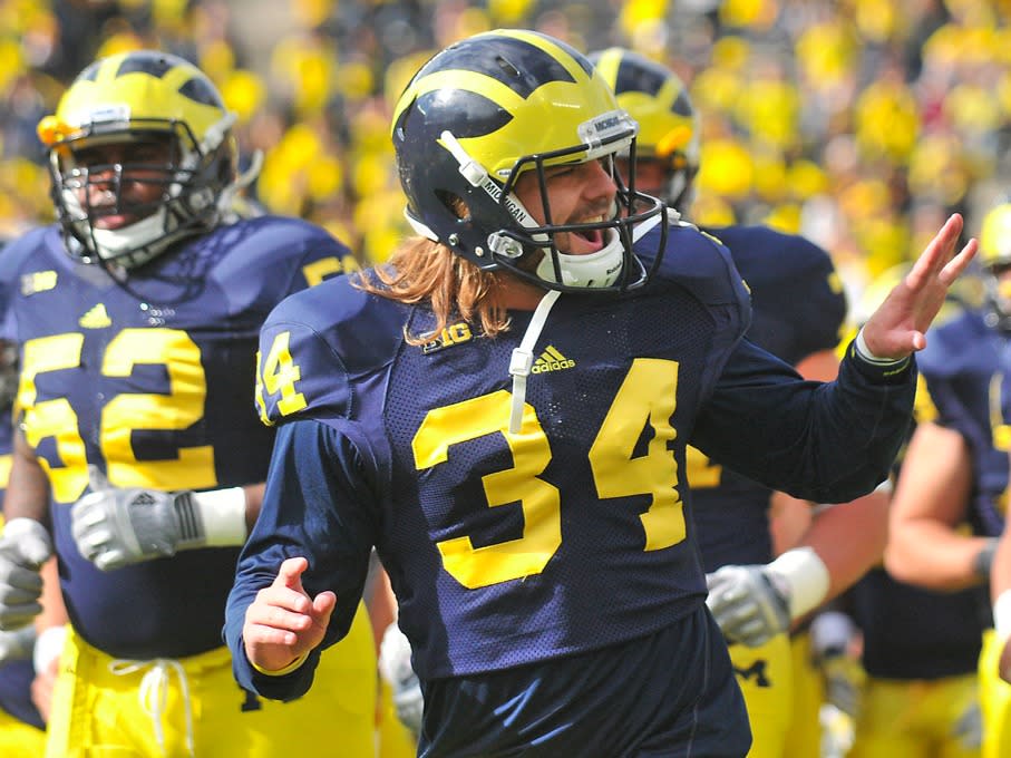 University Michigan Football Player Student Brendan Gibbons 