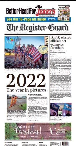 The Register-Guard took first place for best front page design in the Oregon Newspaper Publishers Association's 2023 journalism contest.
