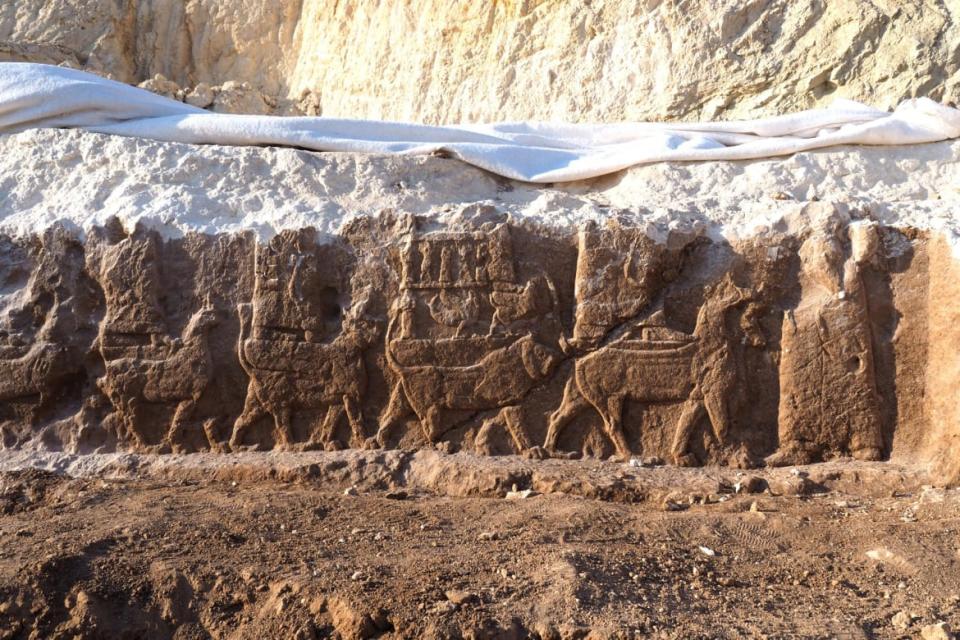 <div class="inline-image__caption"><p>Rock reliefs in the walls of an ancient Assyrian canal near the town of Faida in northern Iraq.</p></div> <div class="inline-image__credit">Kurdish-Italian Faida Archaeological Project/University of Udine</div>