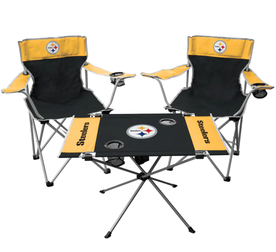 Steelers Rawlings Tailgate Table & Chairs Set