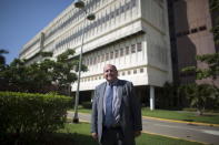 Philippe Pouletty, French doctor and founder of the biotech company Abivax, poses for a photo at Cuba's Center for Genetic Engineering and Biotechnology in Havana May 11, 2015. REUTERS/Alexandre Meneghini