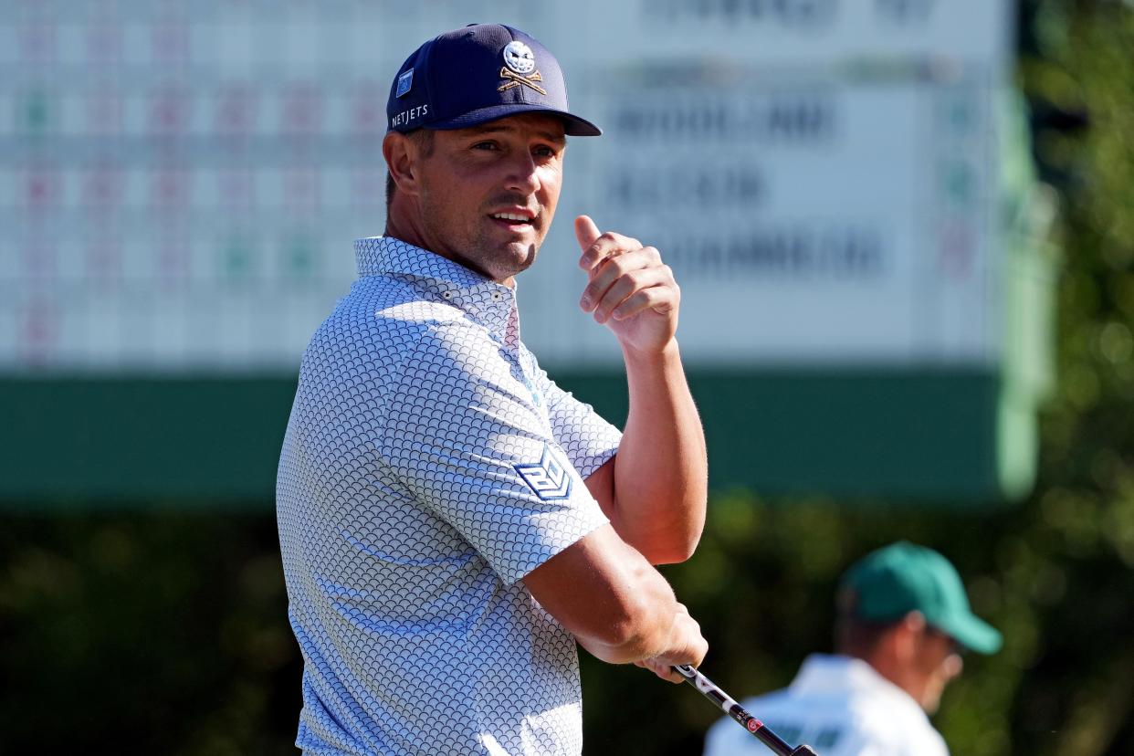 Bryson DeChambeau is tied for the lead entering the weekend at Augusta National.