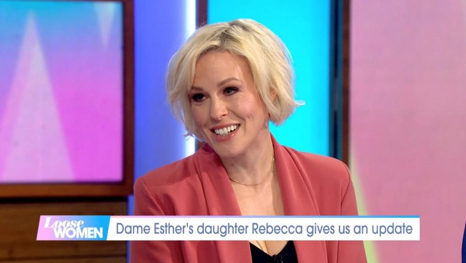 Dame Esther Rantzen's daughter Rebecca Wilcox appeared on ITV's Loose Women on January 17 (ITV)