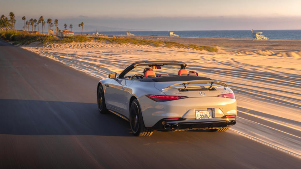 Driving the 2023 Mercedes-AMG SL 43.