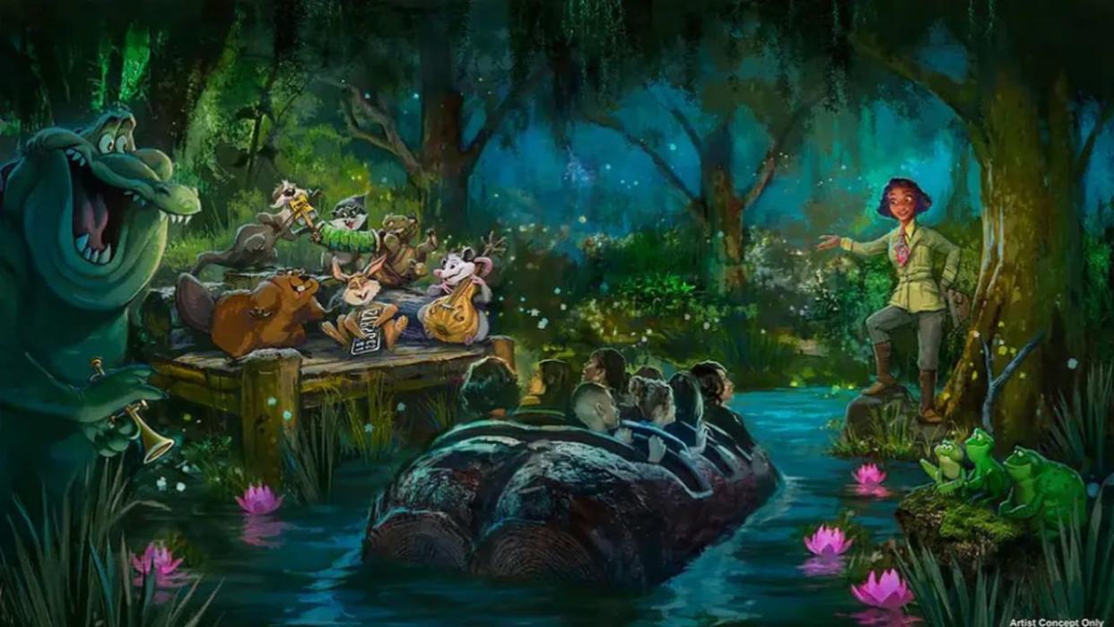  Tiana Bayou Adventure concept art. 