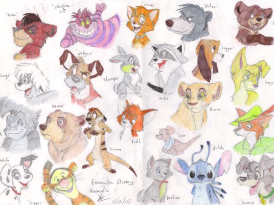 disney animal characters