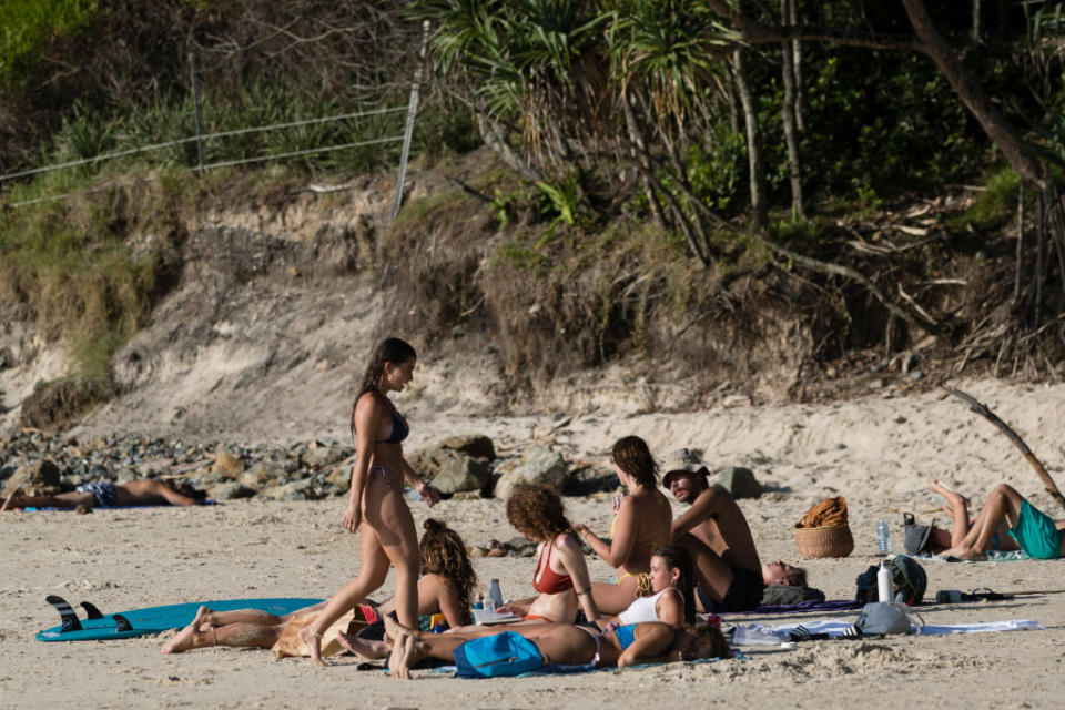 Areas such as Byron Bay, which are so reliant on tourism, can welcome visitors from the start of June. Source: Getty