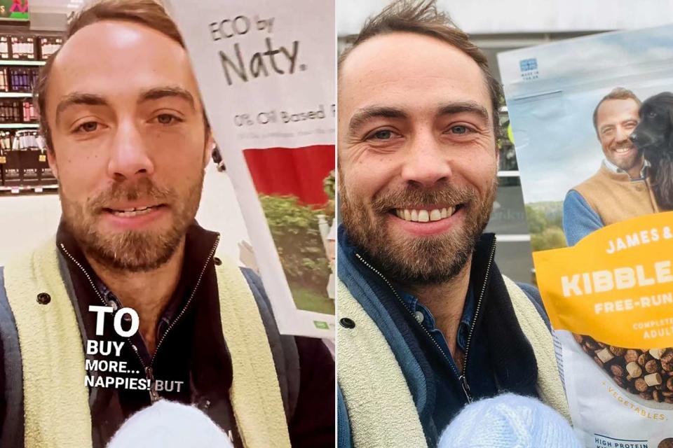 <p>James Middleton Instagram</p> James Middleton recapped his special Waitrose run with baby Inigo on Instagram on Dec. 14.