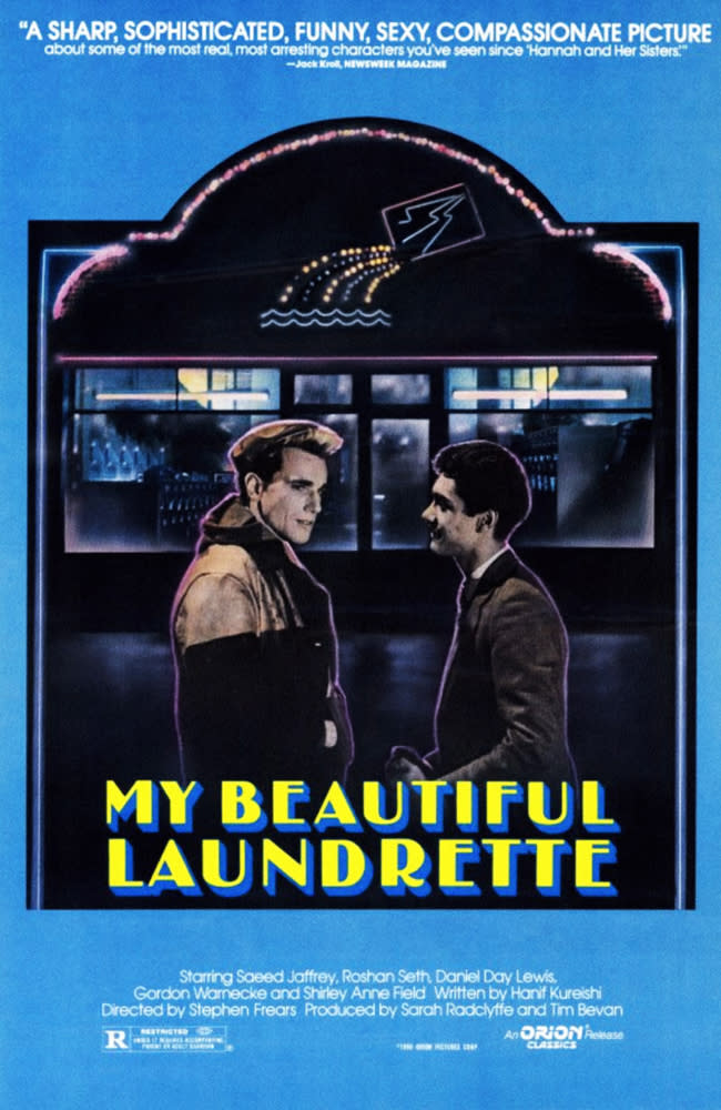 “My Beautiful Laundrette,” poster, from left: Daniel Day-Lewis, Gordon Warnecke, 1985. - Credit: Courtesy of Orion Pictures Corp./Everett Collection