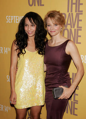 Zoe Kravitz and Jodie Foster at the New York City Premiere of Warner Bros. Pictures' The Brave One