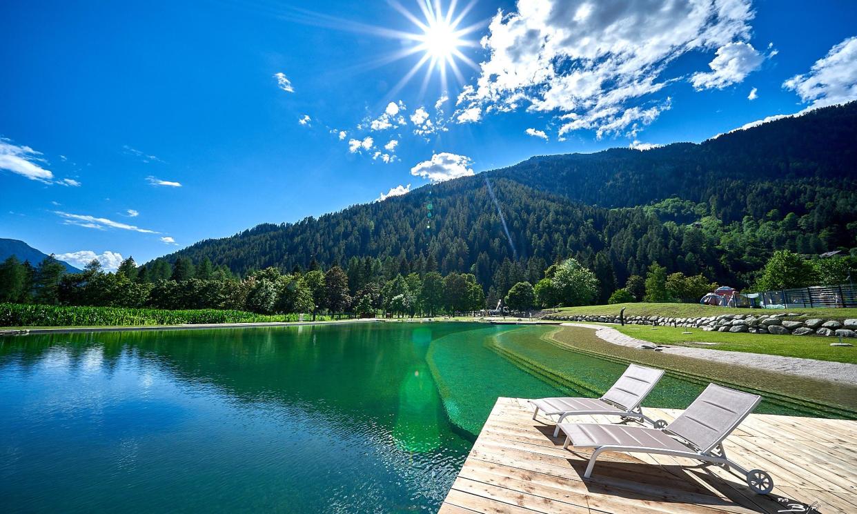 <span>Biolago Pinzalo is one of several recently created attractions in the Adamello-Brenta natural park.</span><span>Photograph: Foto Bisti/Bisti Luconi Paolo</span>