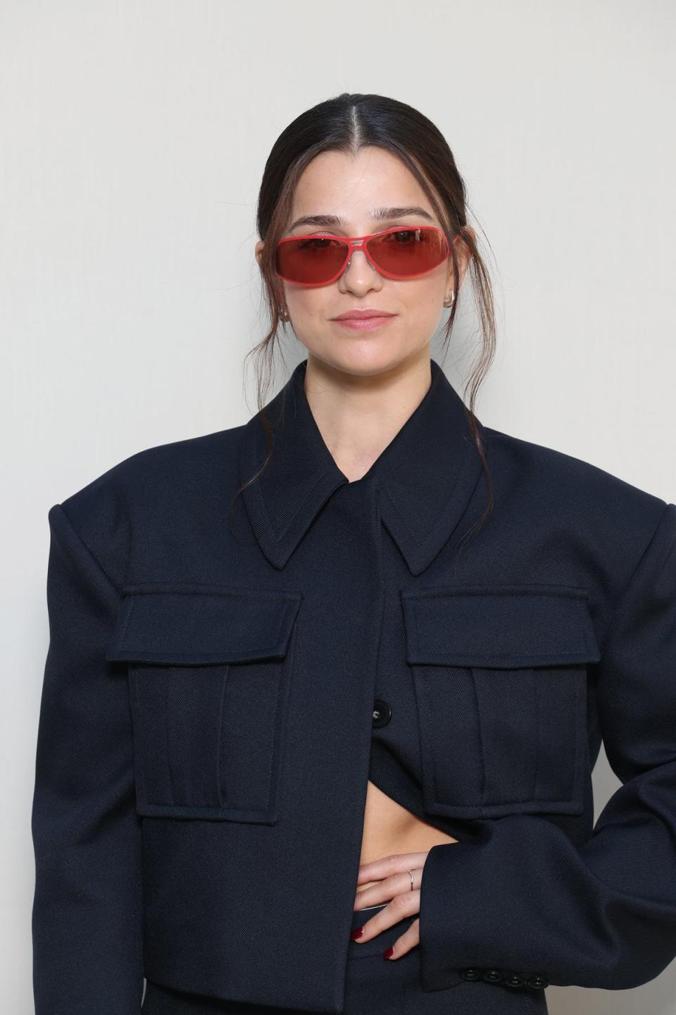 Marisa Abela at the Stella McCartney Womenswear Spring/Summer 2024 show this October (Getty Images)