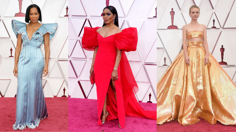 Regina King, Angela Bassett, and Carey Mulligan. Via Getty Images.