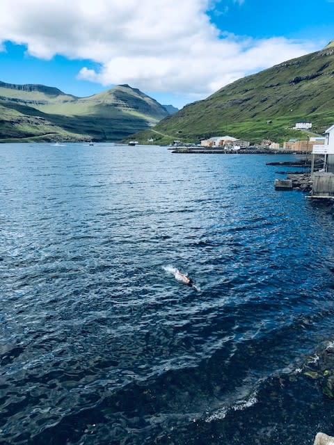 Swimming the Faroe Islands