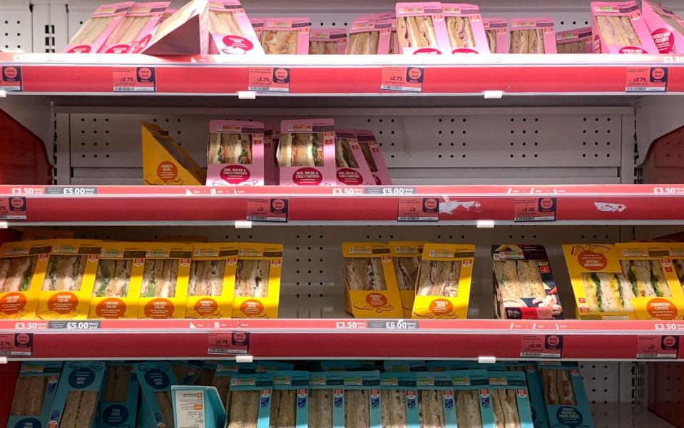 Dozens of sandwiches and other products all believed to contain salad leaves have been withdrawn from supermarket shelves