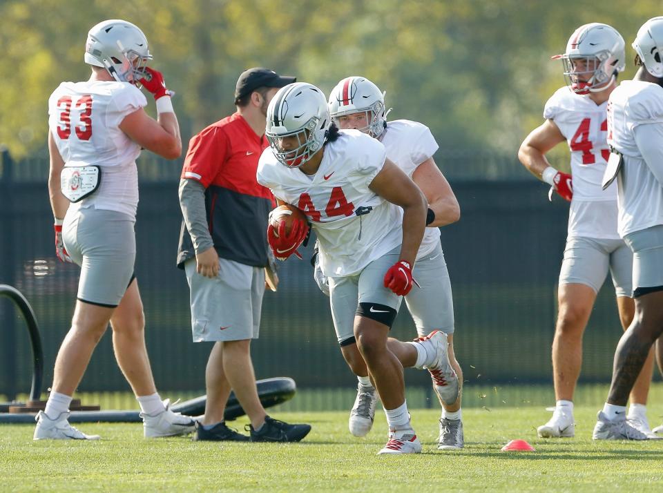 Ohio State defensive end J.T. Tuimoloau loses black stripe Saturday