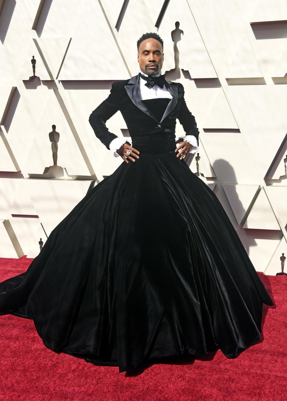 Billy Porter at the 2019 Oscars wearing Christian Siriano