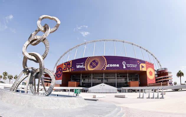 Khalifa International Stadium, one of the eight stadiums being used for the World Cup in Qatar starting this month. (Photo: Anadolu Agency via Getty Images)