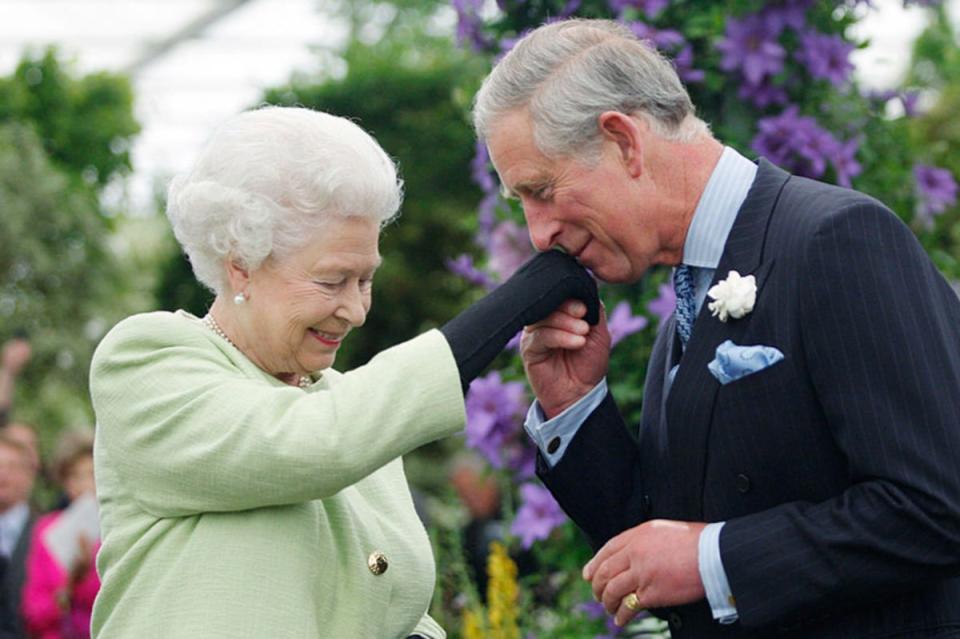 The late Queen, pictured with Charles in 2009, was said to have ‘always travelled with a case of remedies’ (Getty)