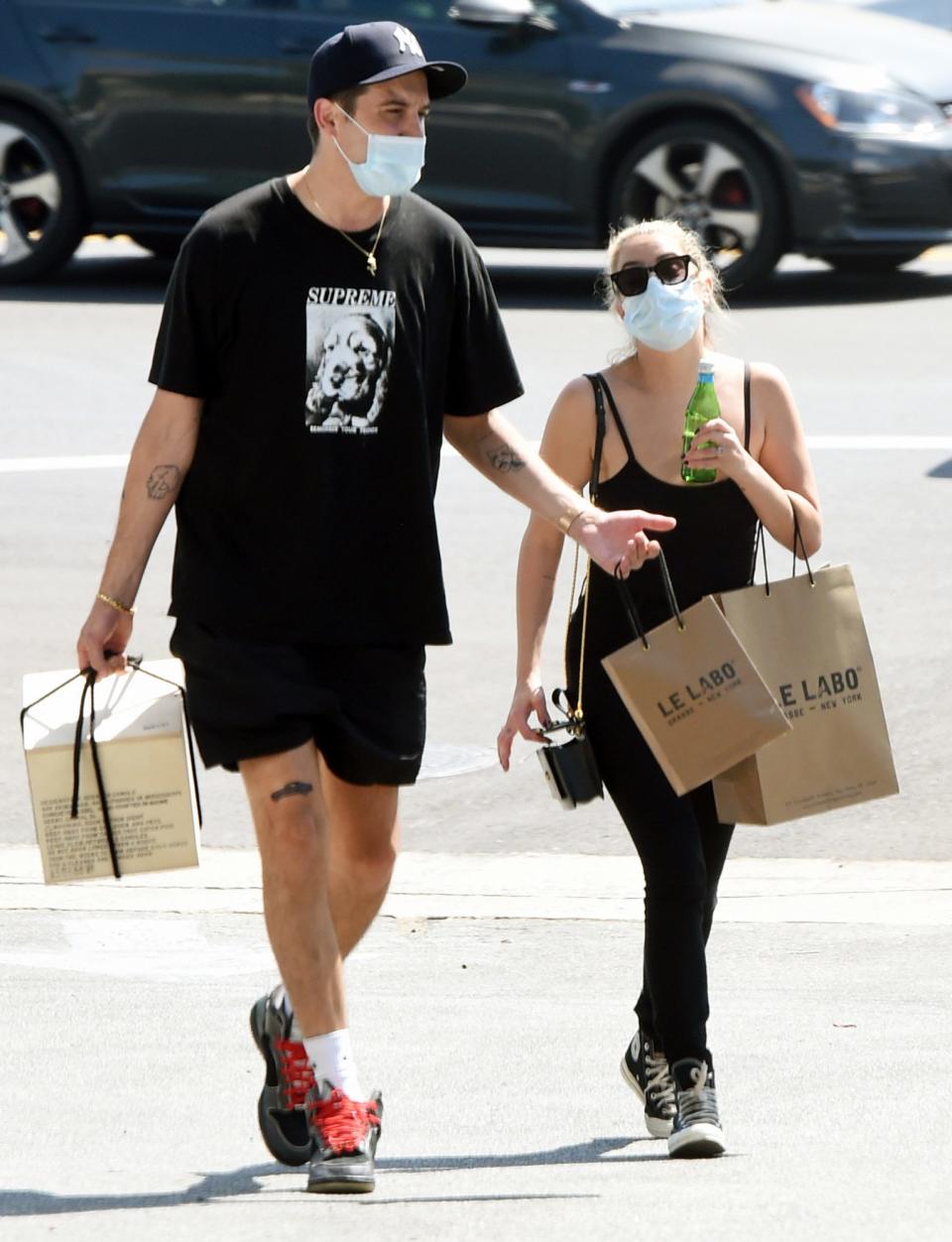 <p>Ashley Benson and new boyfriend G-Eazy stop by Le Labo for an afternoon shop on Tuesday in Los Angeles. </p>