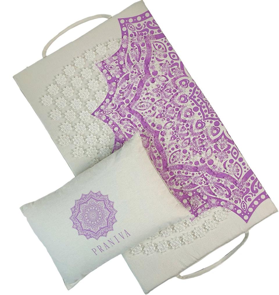 1) Linen and Lavender Acupressure Mat